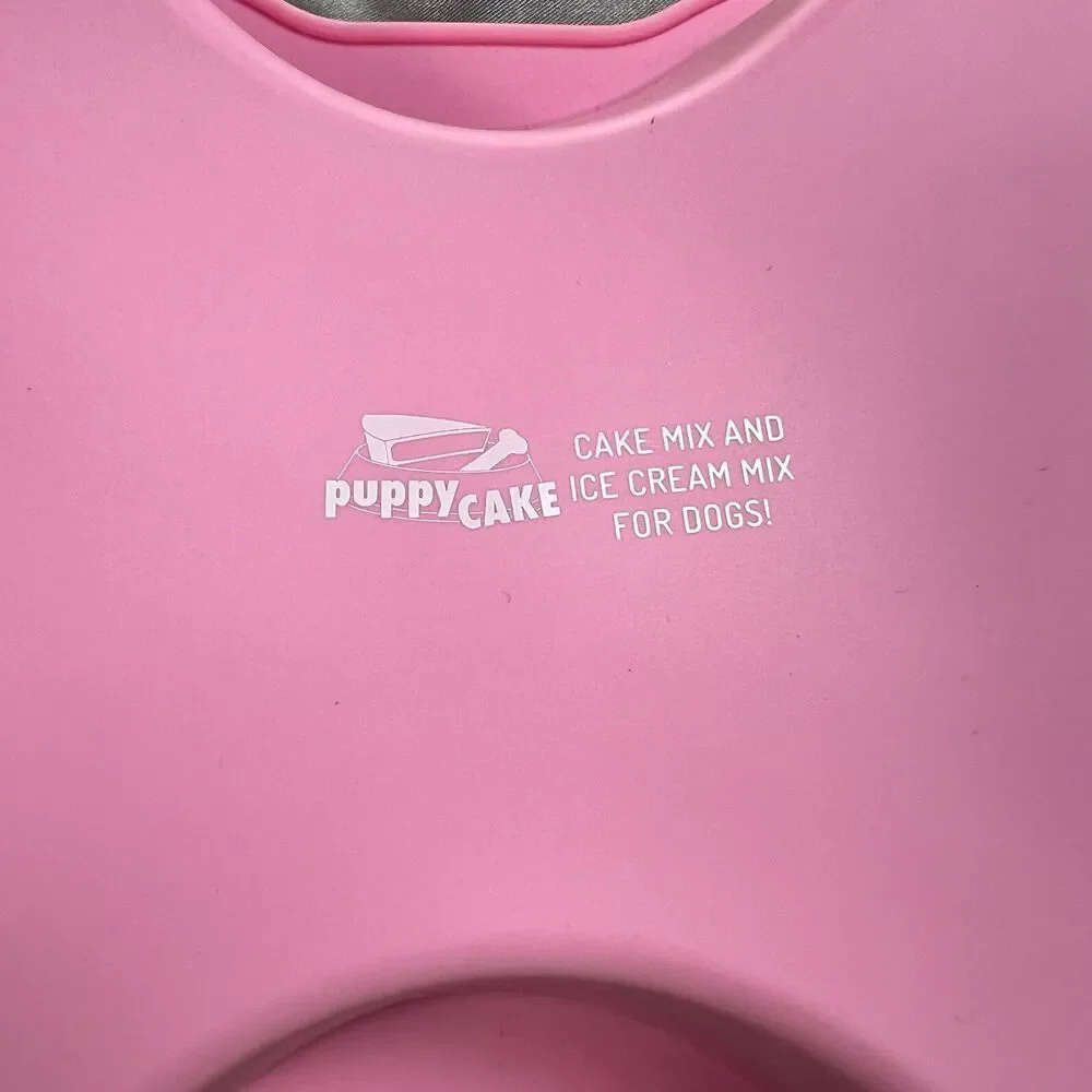 Puppy Cake Dog Bone Shaped Silicone Cake Pan Pink Birthday Party Baking Gift NEW
